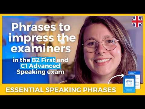 Essential Speaking Exam Phrases for B2 First and C1 Advanced | FCE&CAE