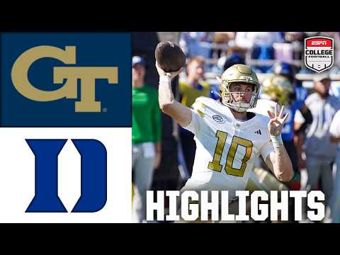 Georgia Tech Yellow Jackets vs. Duke Blue Devils | Full Game Highlights | ESPN College Football