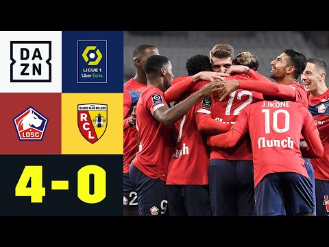 Lille stürmt sensationell an die Tabellenspitze: Lille - Lens 4:0 | Ligue 1 | DAZN Highlights