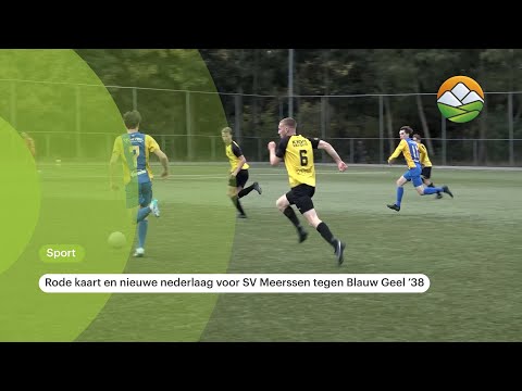 Red card and new defeat for SV Meerssen against Blauw Geel '38