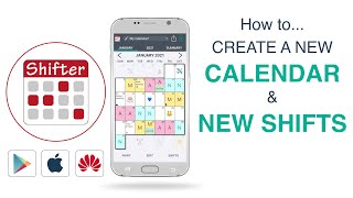 SHIFTER CALENDAR APP - How to create a new calendar and a new shift 📅