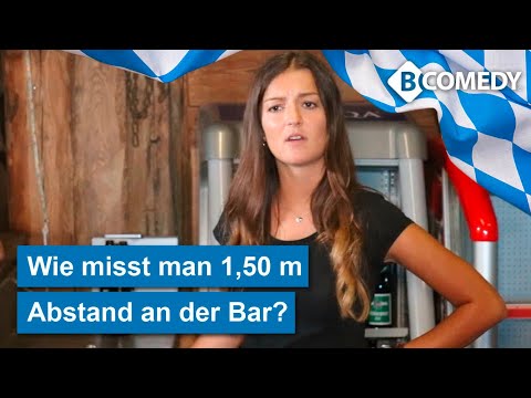 Funny from B-COMEDY: How do you measure 1.50 m distance at the bar?