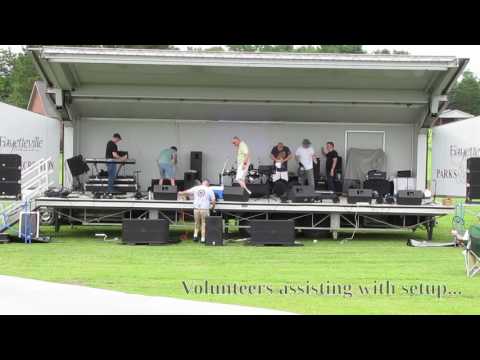 Using a Soundcraft GB8 console (w/outboard) and RCF speakers for this holiday event - Event Video 11
