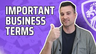 Important business terms to know