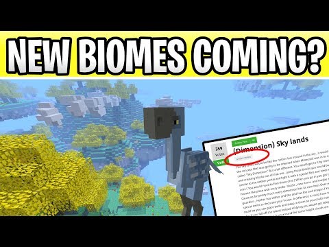 Minecraft New Biomes Coming? Sky Lands & Magic Forest!
