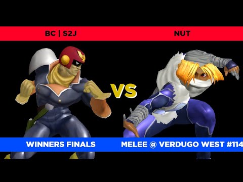 bc | S2J (C. Falcon) vs. Nut (Sheik) - Verdugo West #114 Winners Finals SSBM
