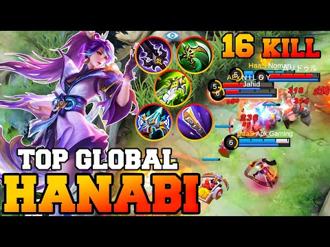 Hanabi One Man Army Marksman !! Hanabi Best Build Gameplay 2023 Tutorial Guide Emblem Item MLBB