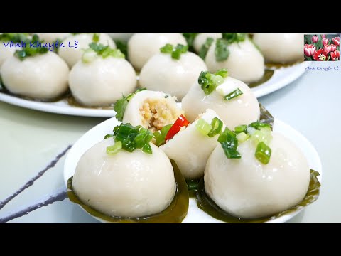 Bánh Ít Trần, Thêm 1 Cách làm Bột Nếp rất đặc biệt, Vỏ Bánh vô cùng mềm dẻo, bóng mượt, Vanh Khuyen