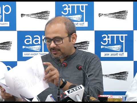 AAP Leader Dilip Pandey Briefs Media on the Allocations of LandFill Sites in East Delhi