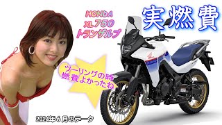 ホンダ トランザルプ 実燃費 （満タン法で計測）Vol.4 ツーリングの時はやっぱり燃費いいね HONDA XL750 TRANSALP