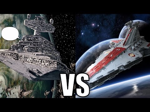Imperial I-class Star Destroyer vs Venator-class Star Destroyer (Republic Cruiser)