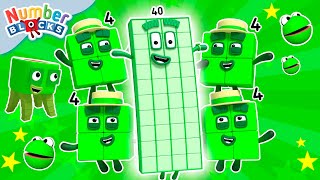 Matemática Nível 4 - Verde 🟢 Compilação 60 min | Episódios completos | Numberblocks Português Brasil
