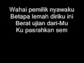 edcoustic-muhasabah cinta+lyrics