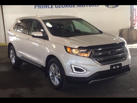2016 White Ford Edge SEL AWD Review | Prince George Motors