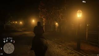 COWBOY BILLY BOB RIDING HORSE INTO TOWN