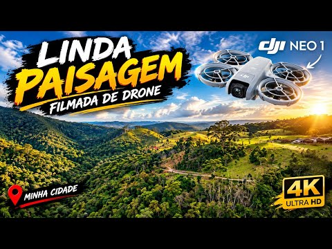 UM PARAÍSO ESCONDIDO! #Ascurra🌄🚁 | Voo de Drone DJI NEO pelas Paisagens da Minha Cidade