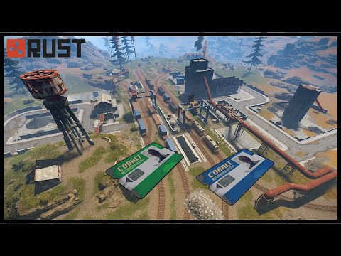 Rust Monument Puzzles - Trainyard Green and Blue Access