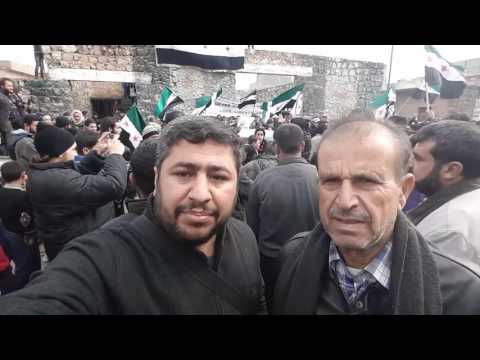 لقاء الناشط أبو مجاهد الحلبي مع العميد أحمد الفج في جمعة "الثورة تجمعنا"