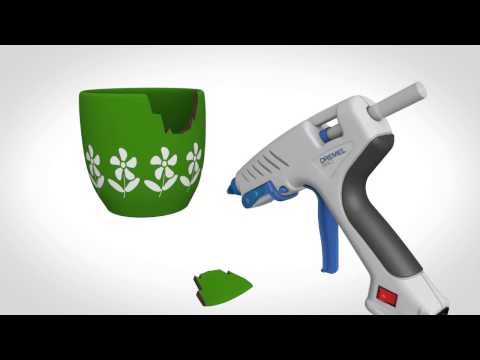Klijų pistoletas Dremel 930 (930-18 Hobis) video