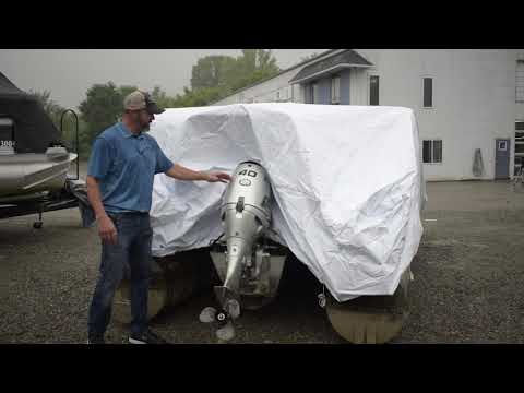 How to Install the Transhield Pontoon Storage Boat Cover