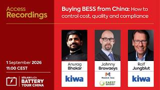 Solarplaza Webinar | Buying BESS from China: How to control cost, qual