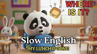 Pandu’s First Day at School 🐼 | From Fear to Confidence | Easy English Story (A2)