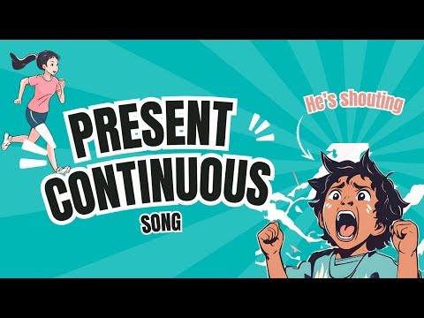 Present Continuous Song | He's shouting!