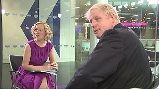 Boris Johnson gets interrupted by his spin doctor | Channel 4 News