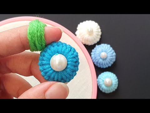 Easy Woolen Flower Craft Ideas with Finger | Diy Flower Making Tricks | Handmade at Home