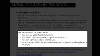 Advanced FAQ - Wikipedia Notability Guidelines