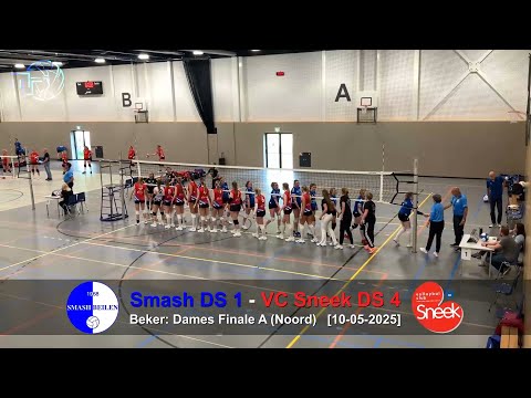 Volleybal Beker Dames Finale A: Smash D1 - VC Sneek D4 [10-05-2025]