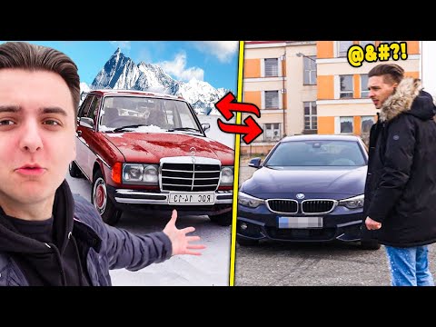 Vyměnil jsem si s MenTem Auto na 24 Hodin! (rozbil jsem mu ho..)