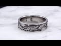 video - Rose Leaf Wedding Band