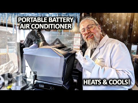 BEST PORTABLE 12v-48v A/C! "EcoFlow Wave 3" 6100 BTU Battery Air Conditioner Heater