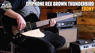 Video thumbnail for Epiphone Artist Collection | Rex Brown Thunderbird - Ebony by The Peach Boutique