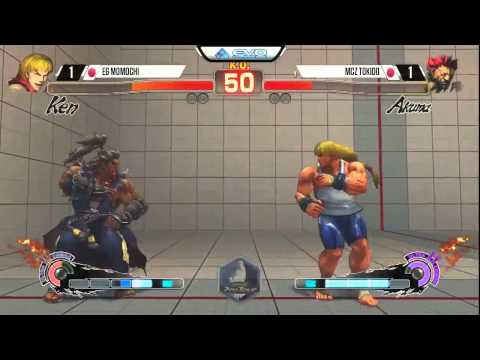 Momochi (Ken) vs Tokido (Akuma) - EVO 2015 USF4 - Top 8 Winners