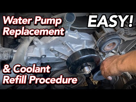 Water Pump Replacement & Coolant Refilling Procedure - 02 Sierra/Silverado 5.3L - EASY