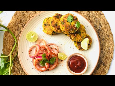 How to make Corn kebabs | Corn spinach patty | Corn kebab recipe | kids tiffin recipe