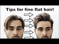 Adding volume to flat hair