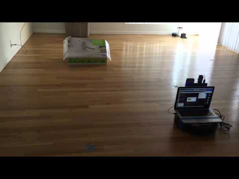 Autonomous Roomba mapping a room