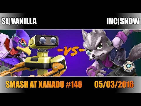 S@X 148 SL|Vanilla (R.O.B., Falco) vs INC|Snow (Fox) Smash 4 Winners Bracket