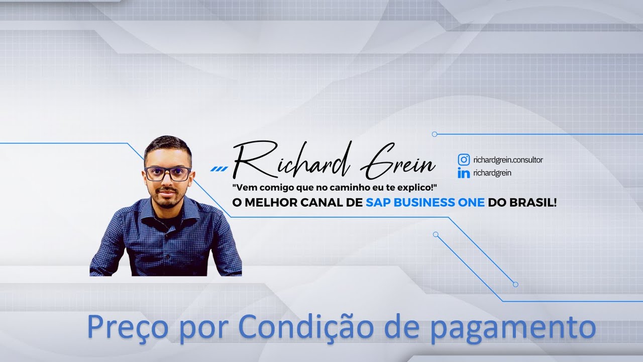 Preço específico por condição de pagamento - SAP Business One