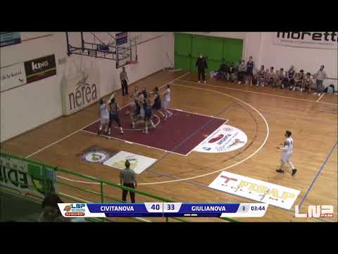 Virtus Civitanova-Giulia Basket Giulianova 59-57, gli highlights