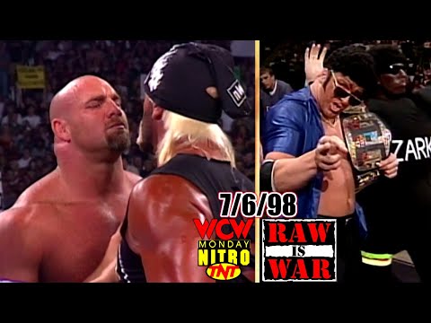 WCW Nitro vs. WWF RAW - July 6, 1998 Full Breakdown - Goldberg vs Hogan Break Records - DX as Nation