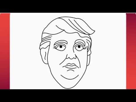 How To Draw Donald Trump | Cartoon Donald Trump...