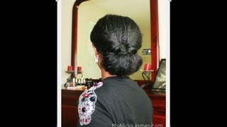 Elegant Updo For Medium/Long Natural Hair