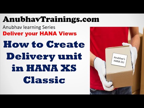 Create Delivery Unit in HANA | Creating a Delivery unit in SAP HANA | Import Export Delivery Unit