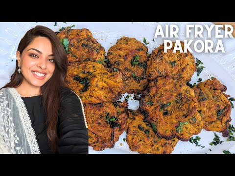How to make Pakora in the AIR FRYER! Easy Healthy Recipe