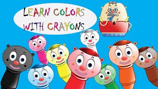 Learn Colors With Crayons - Learn For Kids - Animation For Children