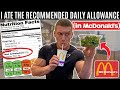 Eating the recommended daily allowance in McDonald's
